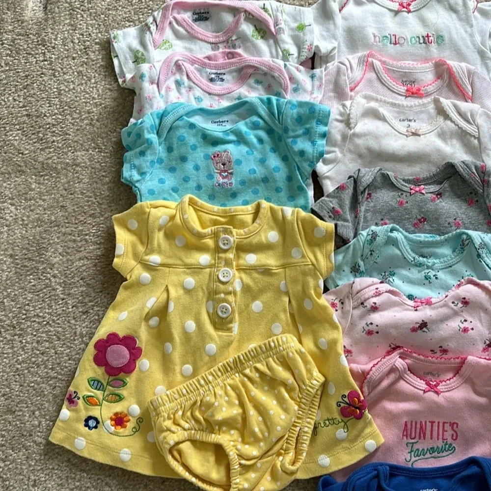 EUC LOT 3Mos. Onesies